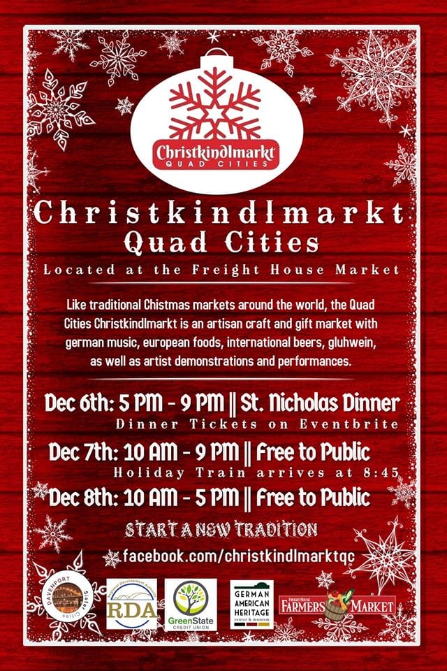 Christkindlmarkt Quad Cities 2019 Heads to Freight House Quad Cities