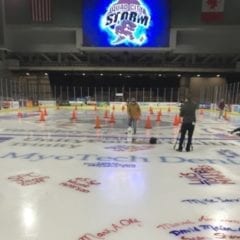 Quad City Storm's paint the ice event