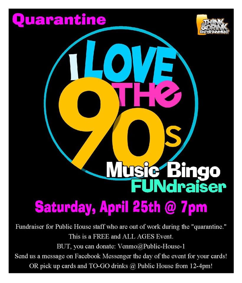 Quarantine 90 S Music Bingo With Public House Quad Cities