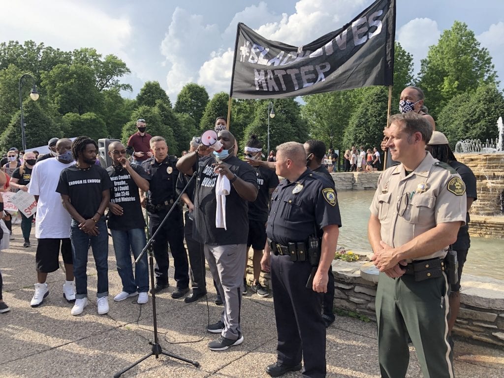 Peaceful Protests To Raise Awareness Fill Davenport's VanderVeer Park ...