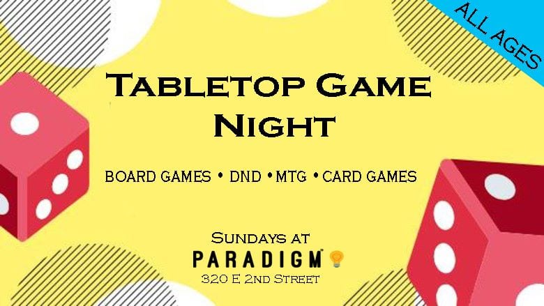 Davenport's Paradigm Gaming Center Holding Tabletop Game Night | Quad ...