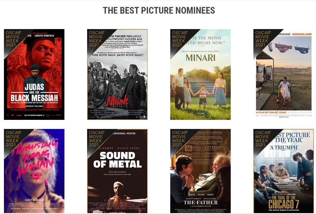 See Best Picture Oscar Nominees at Cinemark in Davenport Through Sunday ...