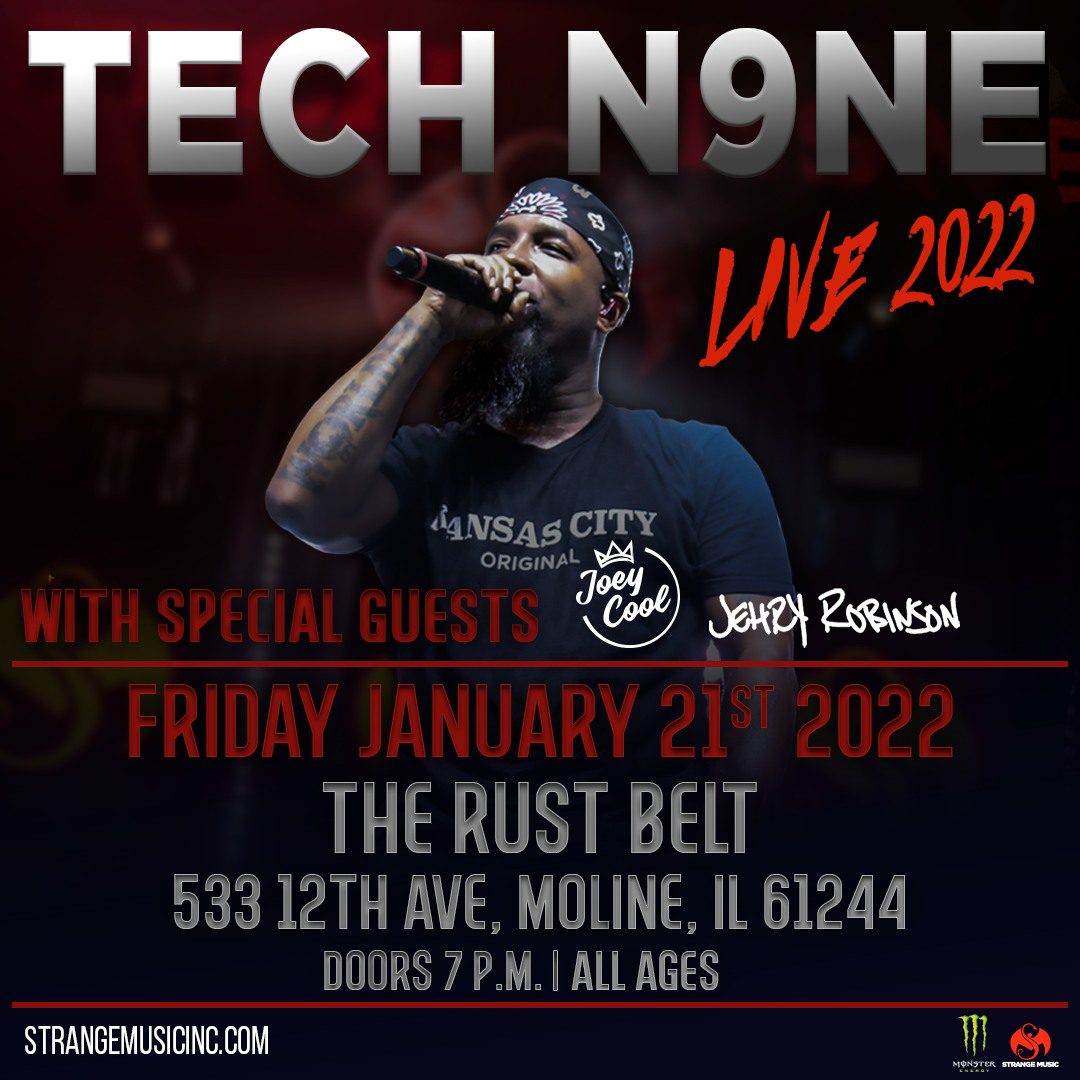 Tech N9ne Shooting Into East Moline's Rust Belt TONIGHT! Quad Cities