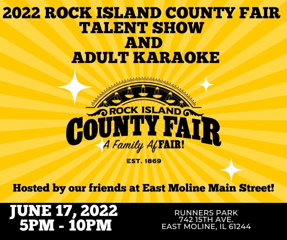 Rock Island County Fair Talent Show and Adult Karaoke Contest June 17