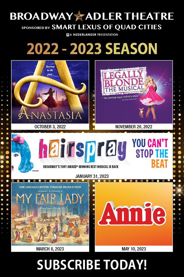 Davenport's Adler Theater Announces New Broadway Show Season | Quad ...