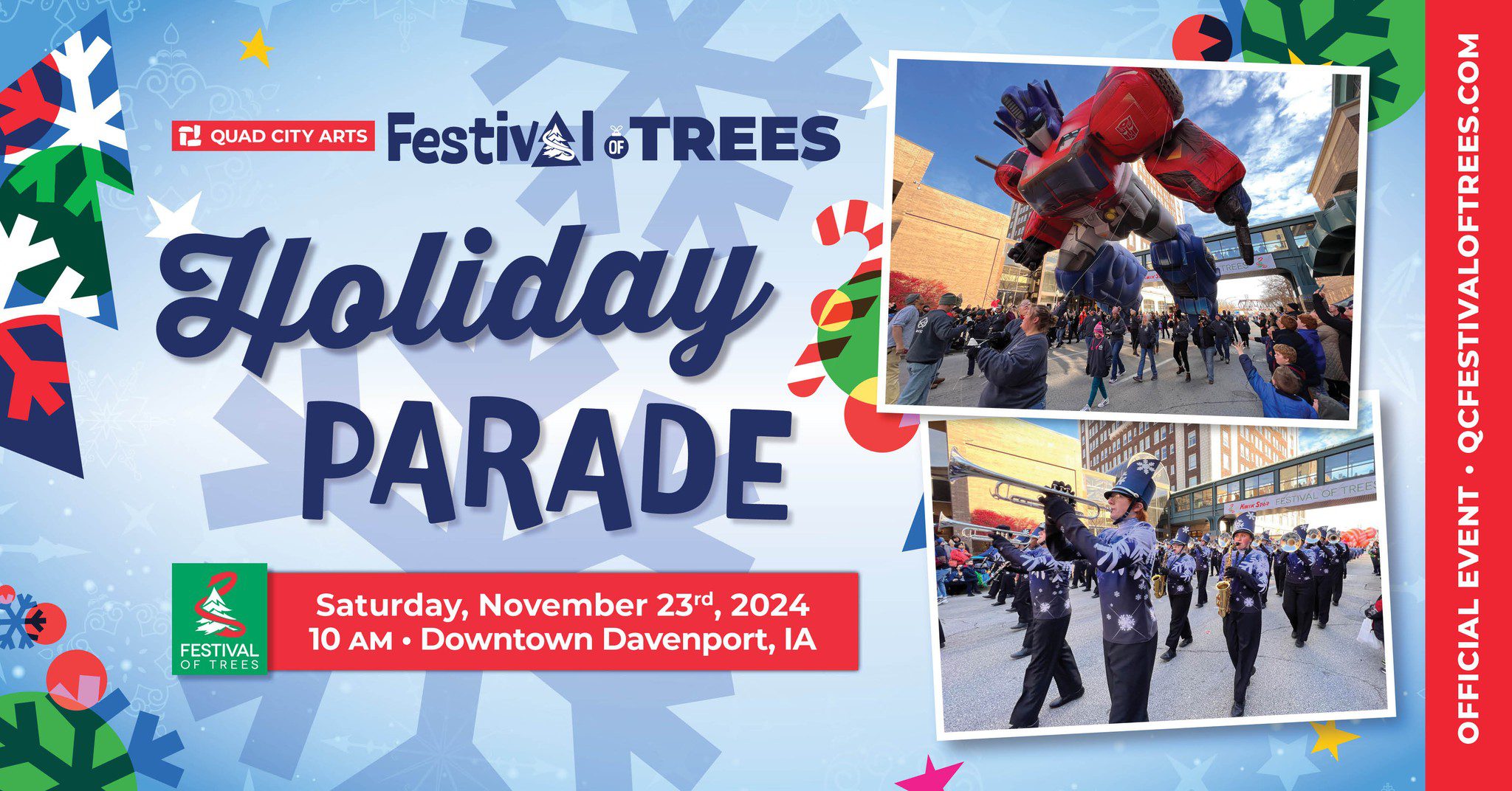 Festival Of Trees Balloon Parade Floats Into Downtown Davenport Today